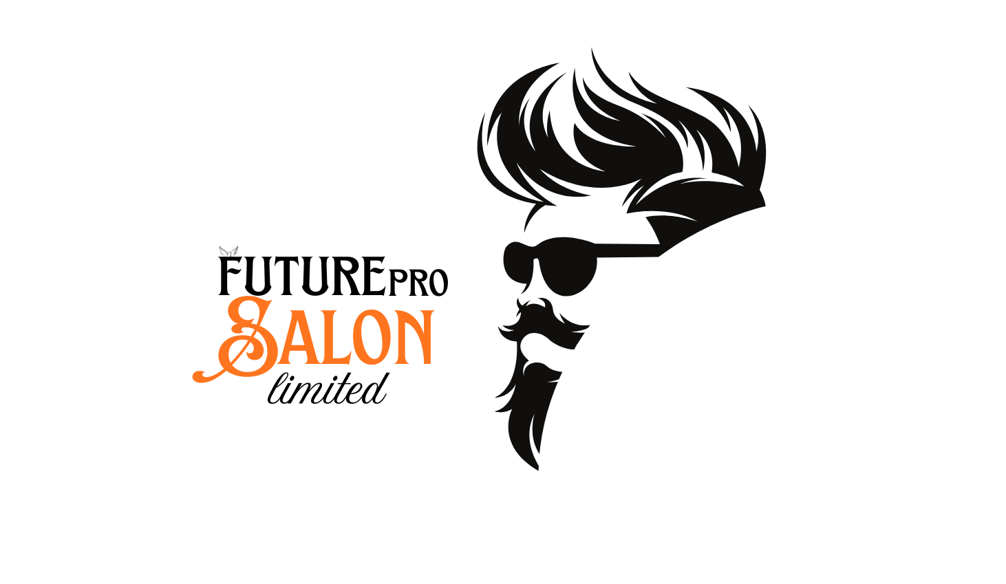 black and white illustration barber shop logo